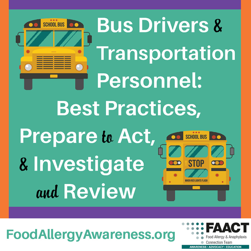 Bus drivers and allergy preparation